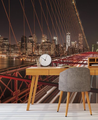 Brooklyn Bridge Street View Wallpaper