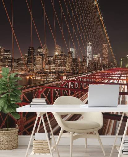 Papel de parede do Brooklyn Bridge Street View Papel de parede do Brooklyn Bridge Street View