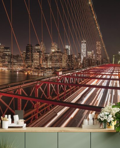 Brooklyn Bridge Street View Bakgrunn