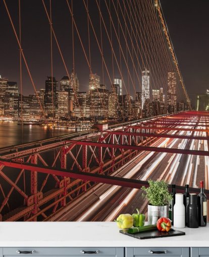 Brooklyn Bridge Street View Wallpaper