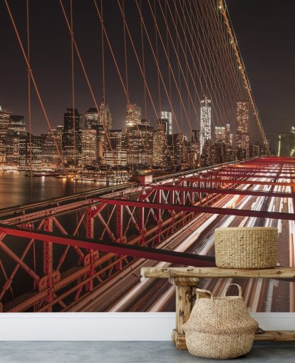 Sfondo di Brooklyn Bridge Street View Sfondo di Brooklyn Bridge Street View