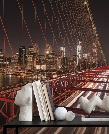 Sfondo di Brooklyn Bridge Street View