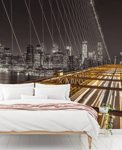 Brooklyn Bridge Bright Street Wall Mural