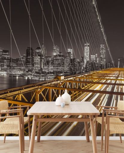 Brooklyn Bridge Bright Street vægmaleri