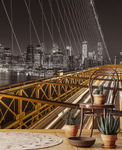 Brooklyn Bridge Bright Street -seinämaalaus