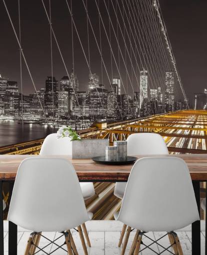 Brooklyn Bridge Bright Street Wall Mural Brooklyn Bridge Bright Street Wall Mural