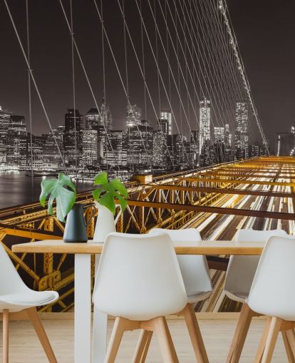 Decorazione murale con ponte di Brooklyn Bright Street Decorazione murale con ponte di Brooklyn Bright Street