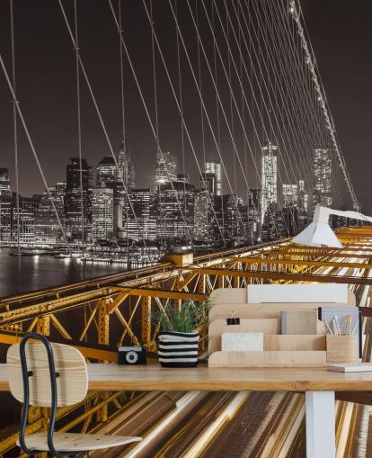 Brooklyn Bridge Bright Street Wall Mural Brooklyn Bridge Bright Street Wall Mural