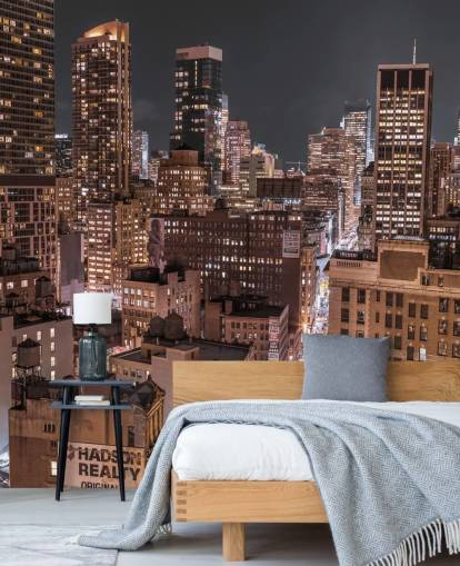 Lower Manhattan Lights muurschildering