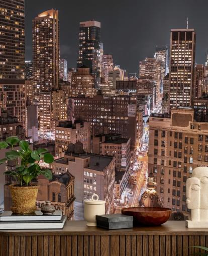 Lower Manhattan Lights Wall Mural Lower Manhattan Lights Wall Mural