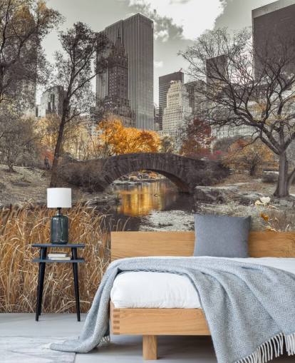 Vandstrøm på Central Park vægmaleri