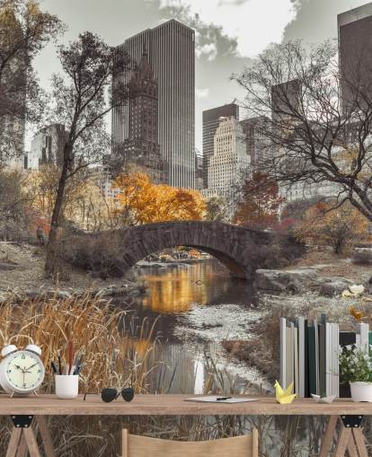 Fluxo de água no Mural da Parede do Central Park