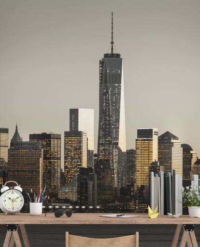 New Yorkin arkkitehtuurin taustakuva