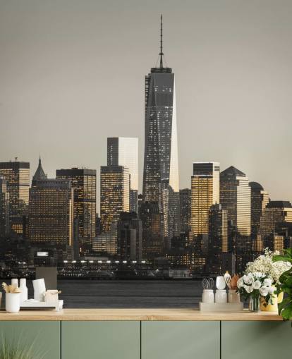 New Yorkin arkkitehtuurin taustakuva