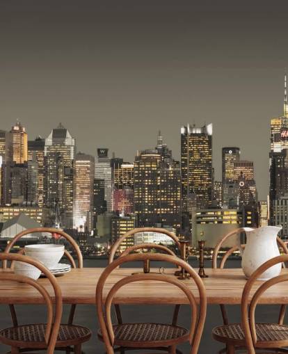 Papel de parede de luzes arranha-céus de Nova York