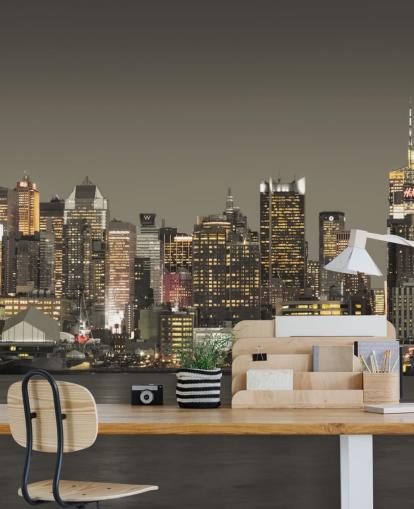 New York Skyscraper Lights Wallpaper