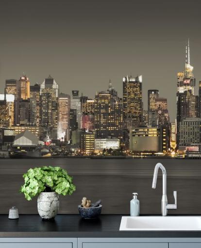 New York Skyscraper Lights Wallpaper