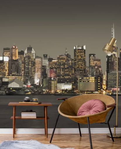 New Yorkin pilvenpiirtäjän valot taustakuva