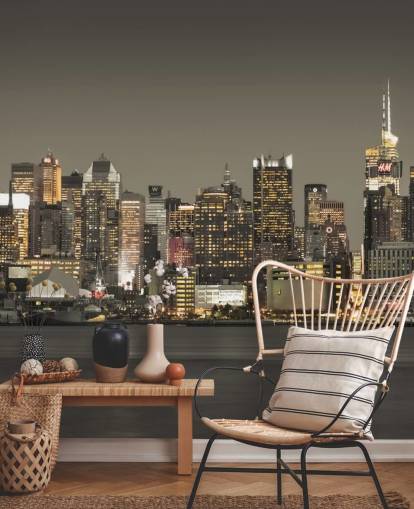 New York Skyscraper Lights Wallpaper