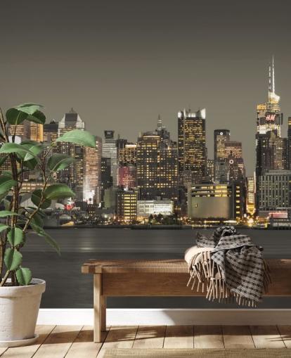 New York Skyscraper Lights Wallpaper