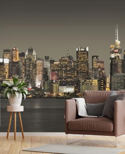 Papel de parede de luzes arranha-céus de Nova York