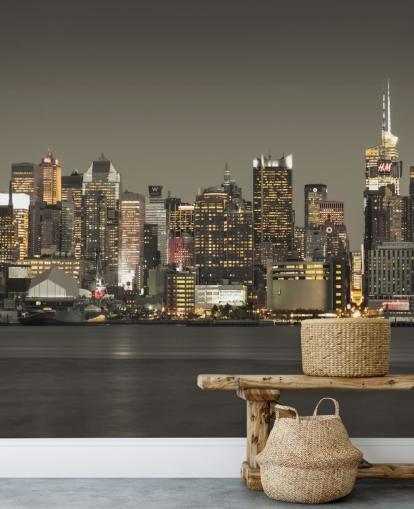 New York Skyscraper Lights Wallpaper