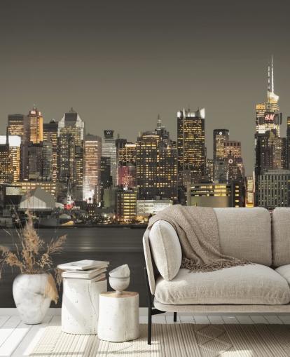 New Yorkin pilvenpiirtäjän valot taustakuva New Yorkin pilvenpiirtäjän valot taustakuva