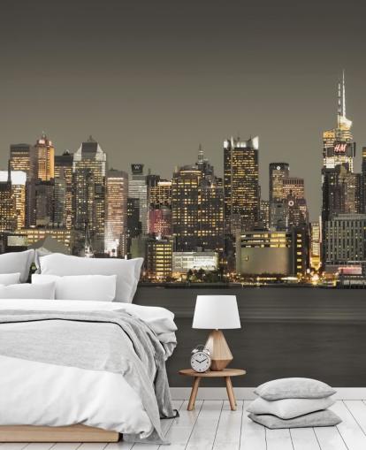 New York Skyscraper Lights Wallpaper