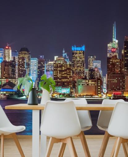New Yorkin kirkkaat valot seinämaalaus