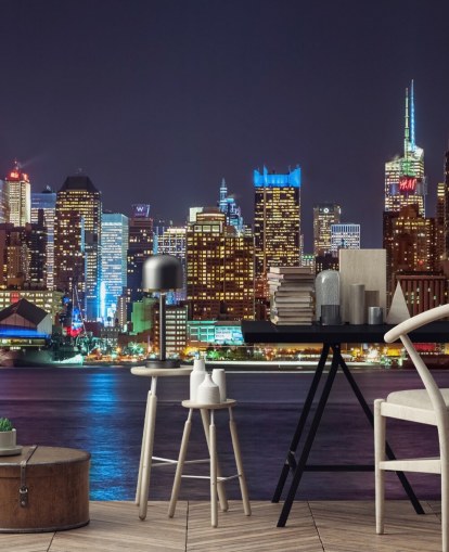 Mural de pared Luces brillantes de Nueva York
