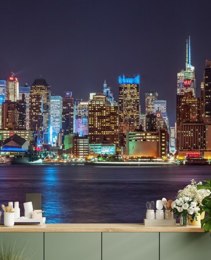 New York Bright Lights Wall Mural New York Bright Lights Wall Mural