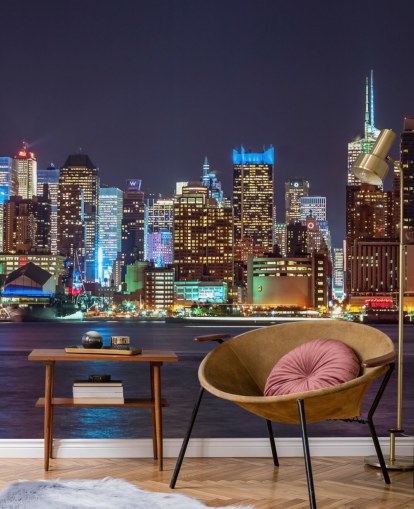 New York Lyser Veggmaleri