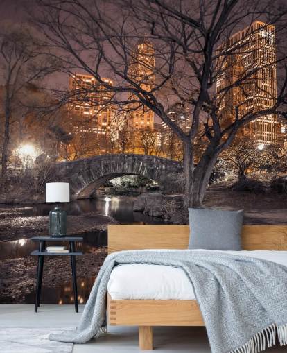Central Park Stone Bridge Wallpaper