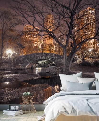 Central Park Stone Bridge Bakgrund