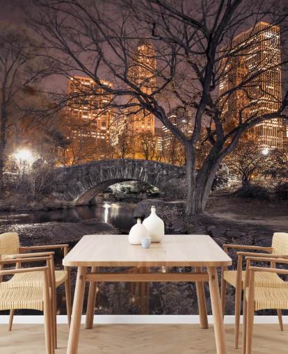 Central Park Stone Bridge Baggrund