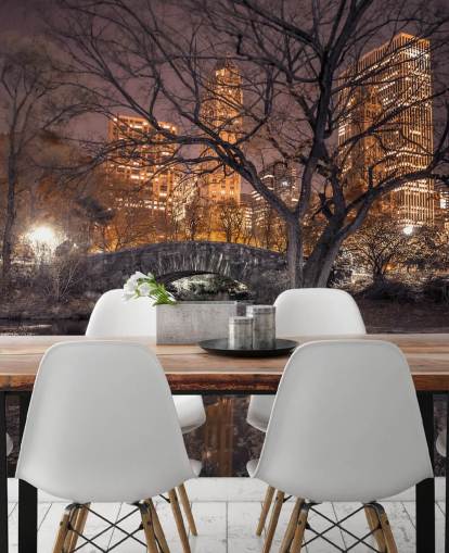 Central Park Stone Bridge Wallpaper