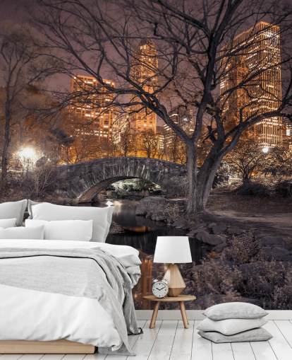 Central Park Stone Bridge Wallpaper