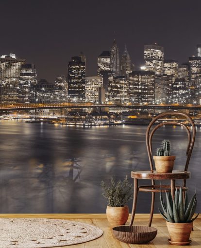 Décoration murale atmosphérique du pont de Brooklyn Décoration murale atmosphérique du pont de Brooklyn