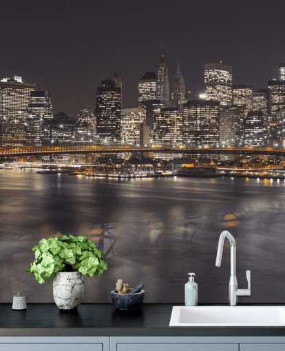 Brooklyn Bridge Stemningsfullt veggmaleri Brooklyn Bridge Stemningsfullt veggmaleri