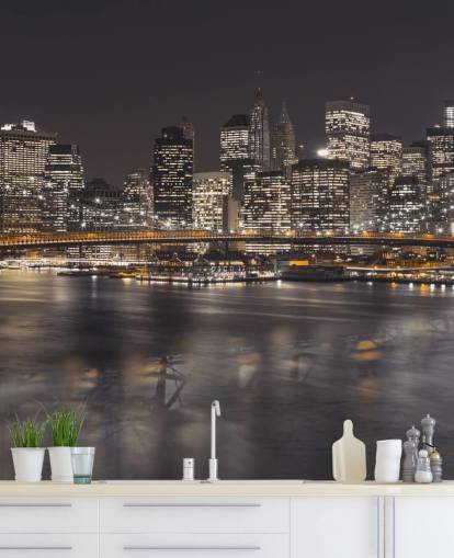 Brooklyn Bridge Atmospheric Wall Mural