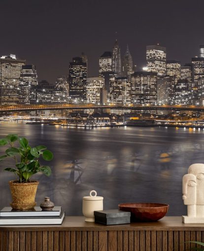 Brooklyn Bridge Atmospheric Wall Mural