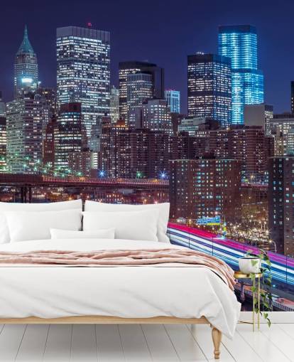 Strip valot kaduilla Manhattan Taustakuva Strip valot kaduilla Manhattan Taustakuva