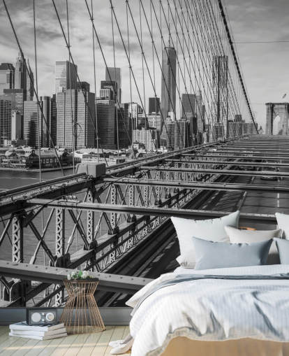 Päivänvalo Brooklyn Bridge Väri Splash Taustakuva