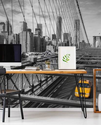 Daylight on Brooklyn Bridge Colour Splash Wallpaper Daylight on Brooklyn Bridge Colour Splash Wallpaper