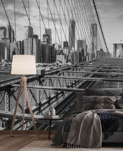 Daglicht op Brooklyn Bridge Colour Splash Wallpaper