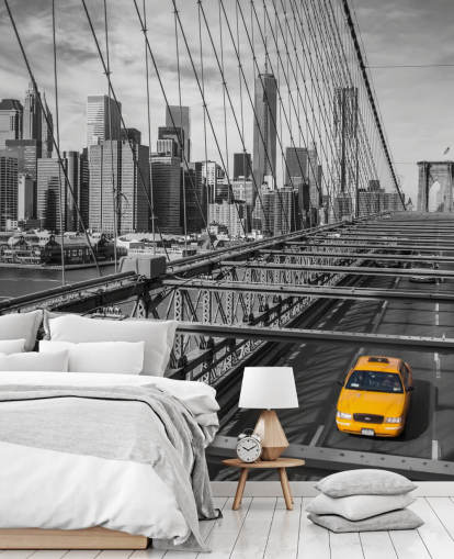 Daylight on Brooklyn Bridge Colour Splash Wallpaper Daylight on Brooklyn Bridge Colour Splash Wallpaper