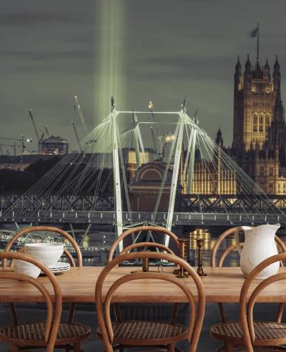 Luzes brilhantes no papel de parede London Eye Luzes brilhantes no papel de parede London Eye