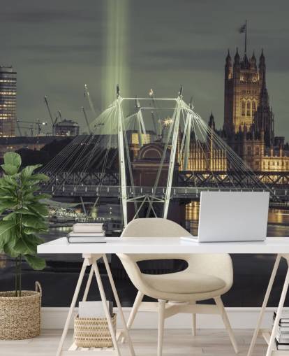 Luzes brilhantes no papel de parede London Eye Luzes brilhantes no papel de parede London Eye