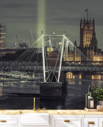 Bright Lights at the London Eye Wallpaper