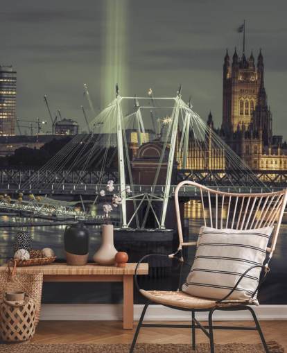 Bright Lights at the London Eye Wallpaper